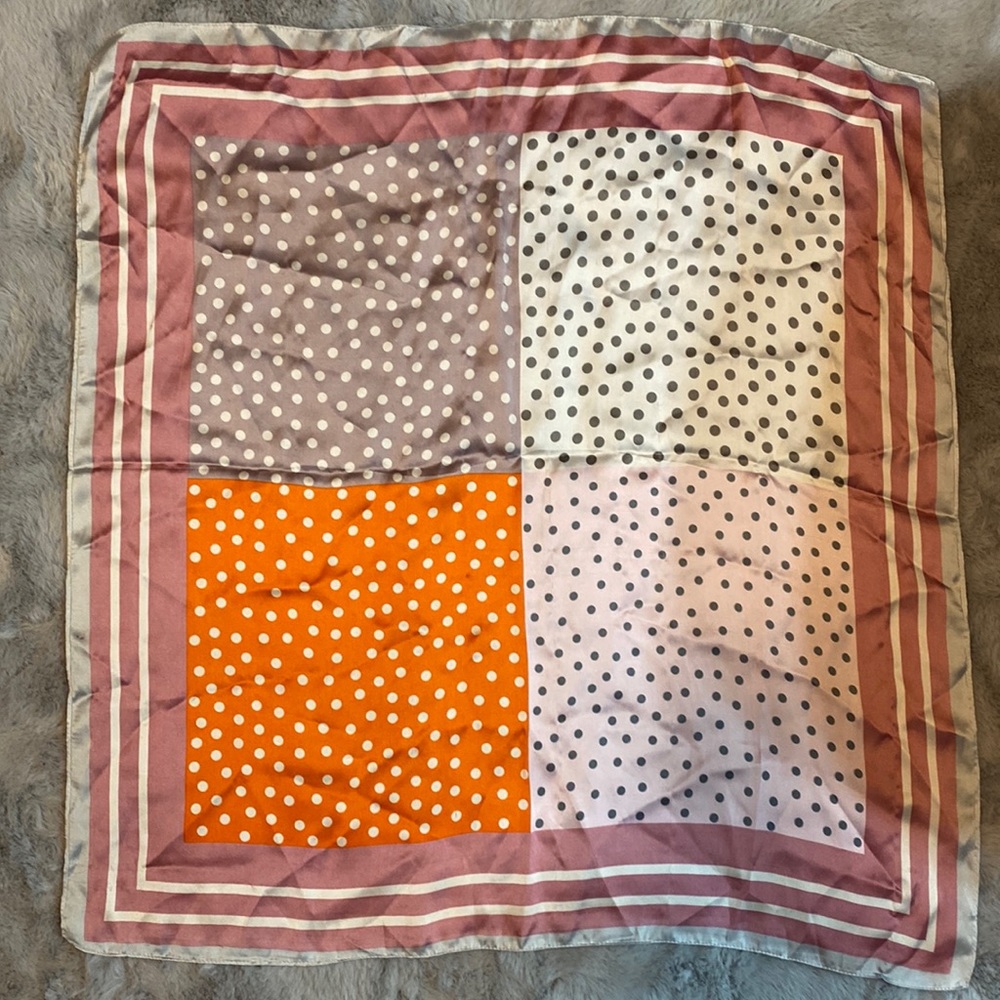 Multi color silk scarf